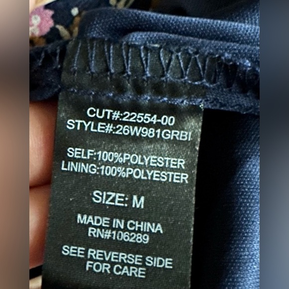 Trixxi Juniors Floral Print Tiered Fit & Flare Dress - Picture 4 of 6